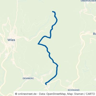 Wieser-Ebene-Weg 79692 Kleines Wiesental Wies 