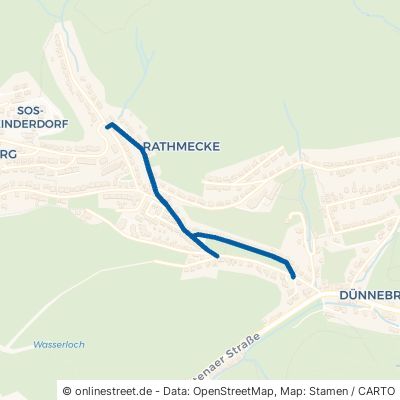 Krummenscheider Weg Lüdenscheid Rathmecke 