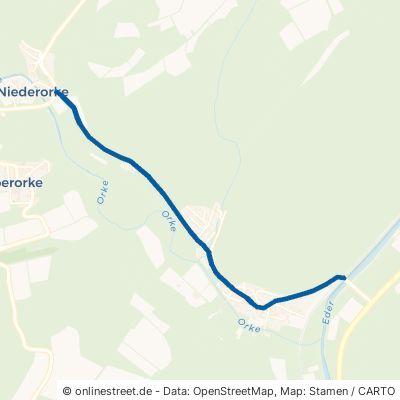 Orketalstraße Vöhl Ederbringhausen 