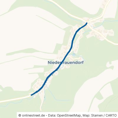 Schmiedeberger Straße Glashütte Niederfrauendorf 