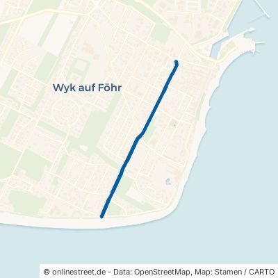 Badestraße Wyk auf Föhr 