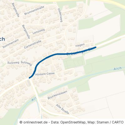Grötzinger Straße Aichtal Aich 
