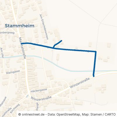 Erlachsweg Kolitzheim Stammheim 