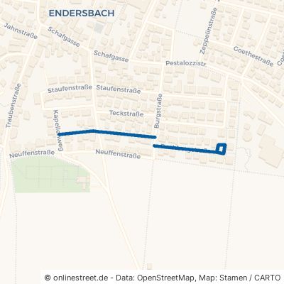 Rechbergstraße Weinstadt Endersbach 