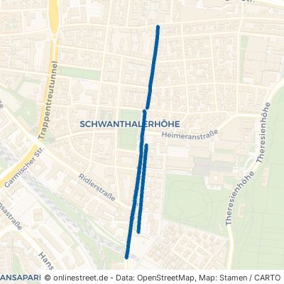 Ganghoferstraße München Schwanthalerhöhe 