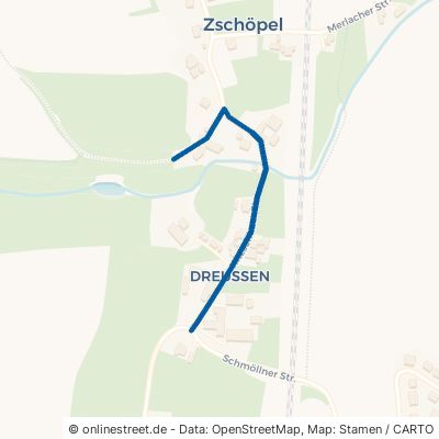 Nitzschkaer Straße Ponitz Zschöpel 