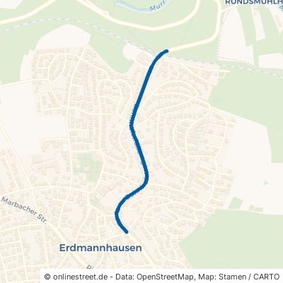 Bahnhofstraße Erdmannhausen 