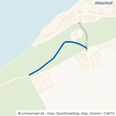 Eichhorster Weg Schorfheide Altenhof 