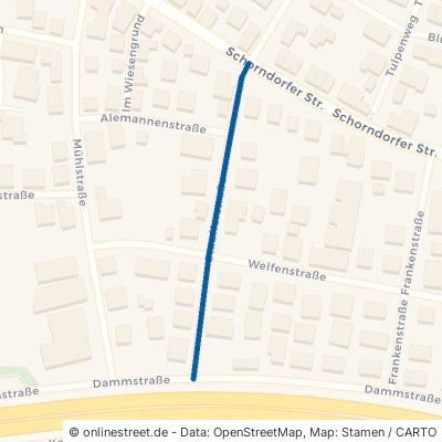 Staufferstraße Remshalden Grunbach 