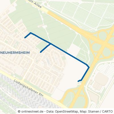 Harrlachgärtenweg Mannheim Neuhermsheim 