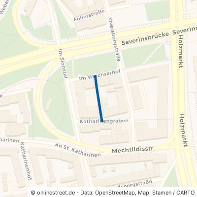 Maler-Bock-Gäßchen 50678 Köln Altstadt-Süd Innenstadt