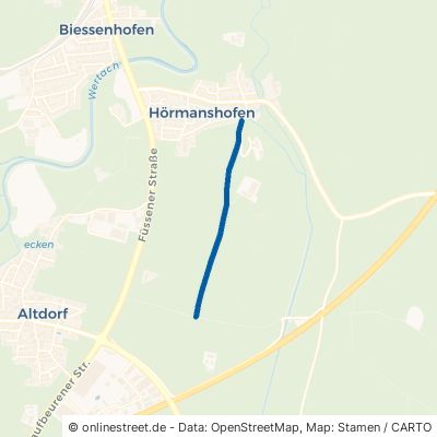 Berggassenweg Biessenhofen Hörmanshofen 