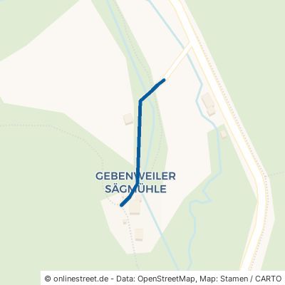 Gebenweiler Sägmühle Kaisersbach Gebenweiler 