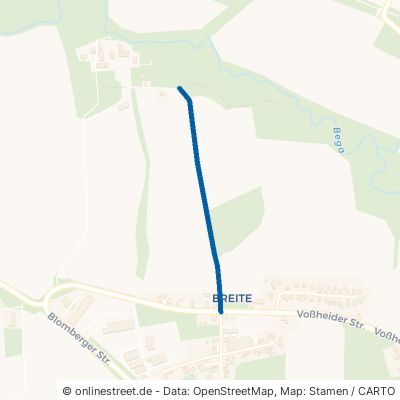 Landwehrweg Lemgo Breite 