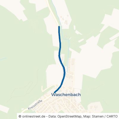 Untere Kreisstraße Mühltal Waschenbach 
