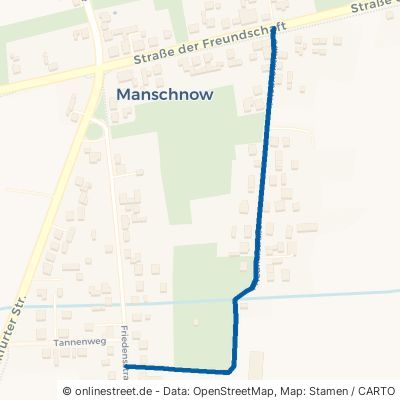Friedhofsstraße Küstriner Vorland Manschnow 