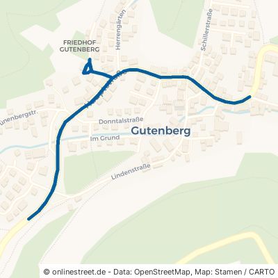 Hauptstraße Lenningen Gutenberg 