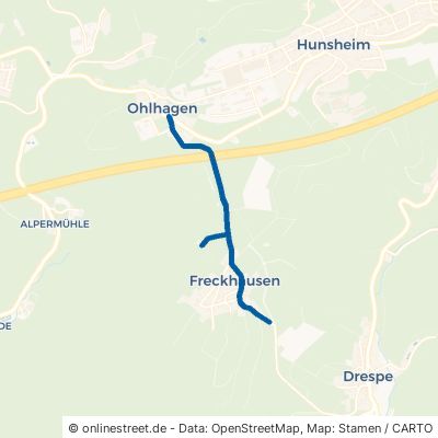 Freckhausener Straße Reichshof Ohlhagen 