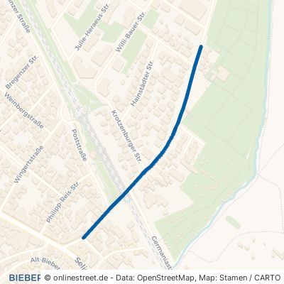 Dietesheimer Straße Offenbach am Main Bieber 