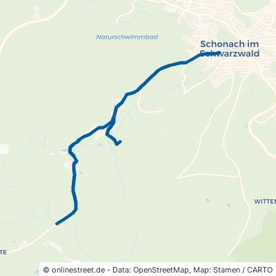 Turntalstraße Schonach im Schwarzwald 