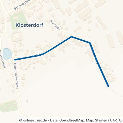 Ruhlsdorfer Weg Oberbarnim Klosterdorf 