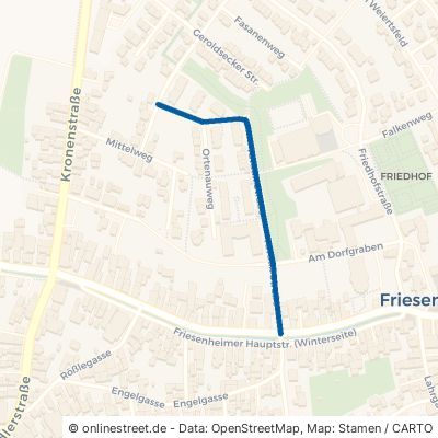 Tavaux Straße Friesenheim 
