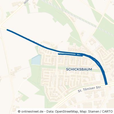 Am Schicksbaum 47804 Krefeld Kempener Feld/Baakeshof 