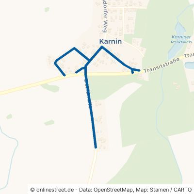 Dorfstraße Karnin Hoevet 