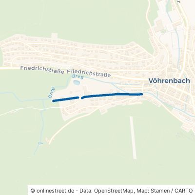 Schwimmbadstraße Vöhrenbach Stadtgebiet 