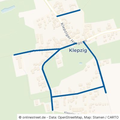 Klepziger Dorfstraße Wiesenburg Klepzig 