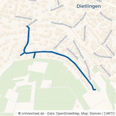 Narrenbergstraße Keltern Dietlingen 