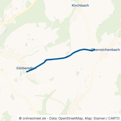 Oberreichenbacher Straße Oederan Görbersdorf 