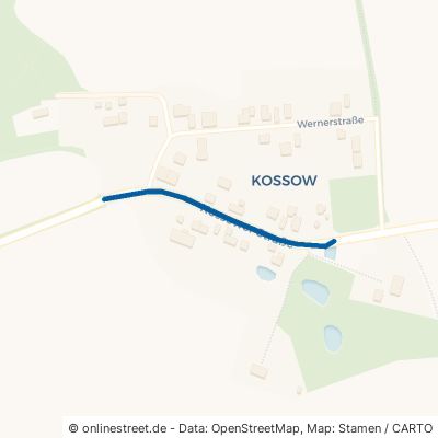 Kossower Straße Wardow Kossow 