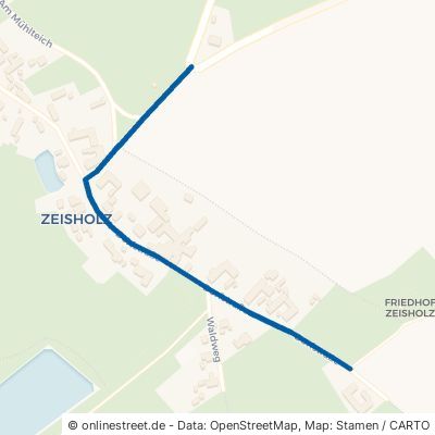 Dorfstraße Schwepnitz Zeisholz 