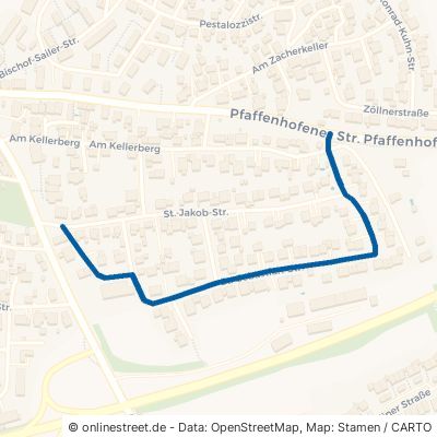 Sankt-Sebastian-Straße Schrobenhausen Altenfurt 