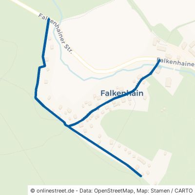 Waldweg Altenberg Falkenhain 