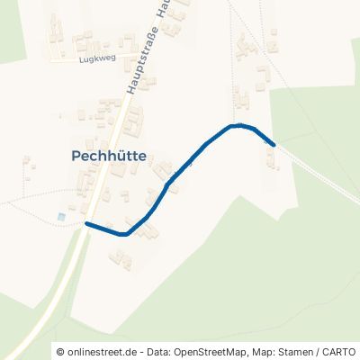 Forstweg Finsterwalde Pechhütte 
