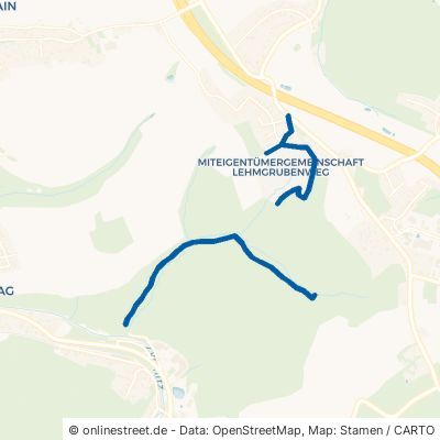 Lehmgrubenweg Chemnitz Adelsberg 