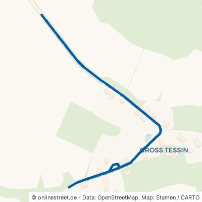 Dorfstraße Groß Tessin Glasin 
