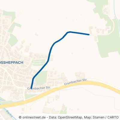 Schloßstraße Weinstadt Großheppach 