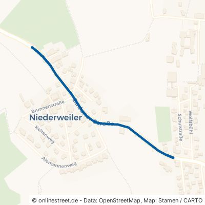Badener Straße Wilhelmsdorf Niederweiler 