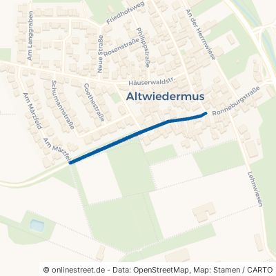 Beundehöfer Straße Ronneburg Altwiedermus 