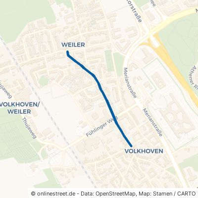Weilerweg Köln Volkhoven/Weiler 