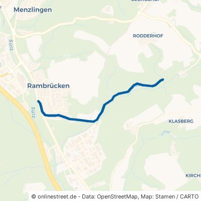 Gammersbacher Weg Rösrath Menzlingen 