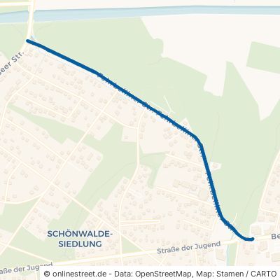 Fehrbelliner Straße Schönwalde-Glien Schönwalde-Siedlung 