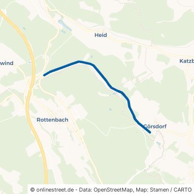 Kolonnenweg Eisfeld 