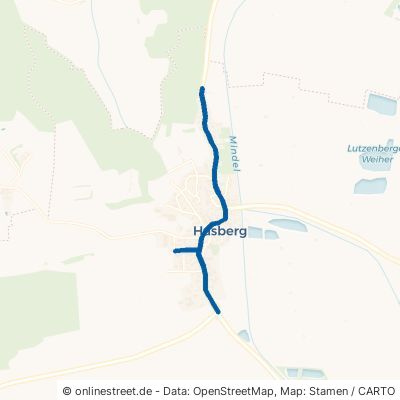 Ortsstraße Kirchheim in Schwaben Hasberg 