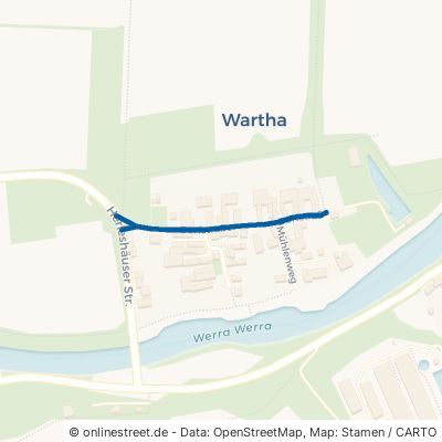Dorfstraße Eisenach Wartha-Göringen 