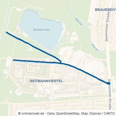 Reitbahnweg Neubrandenburg Reitbahnviertel 