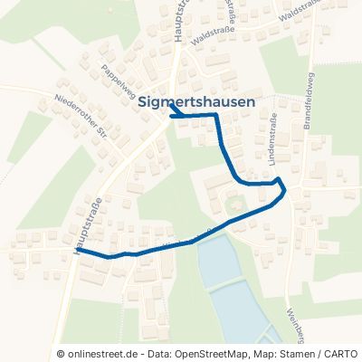Kirchenstraße Röhrmoos Sigmertshausen 